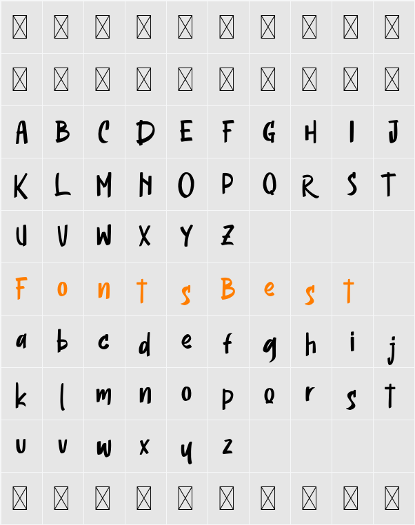 Headson Character Map