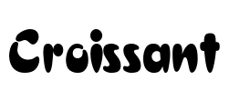 Croissant Font Image