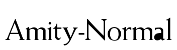 Amity-Normal Font Image