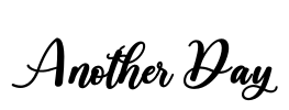 Another Day Font Image