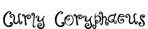 Curly Coryphaeus Font Image