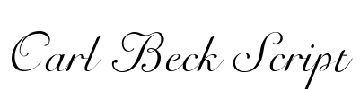 Carl Beck Script Font Image