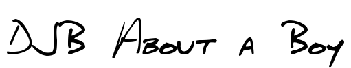 DJB About a Boy Font Image