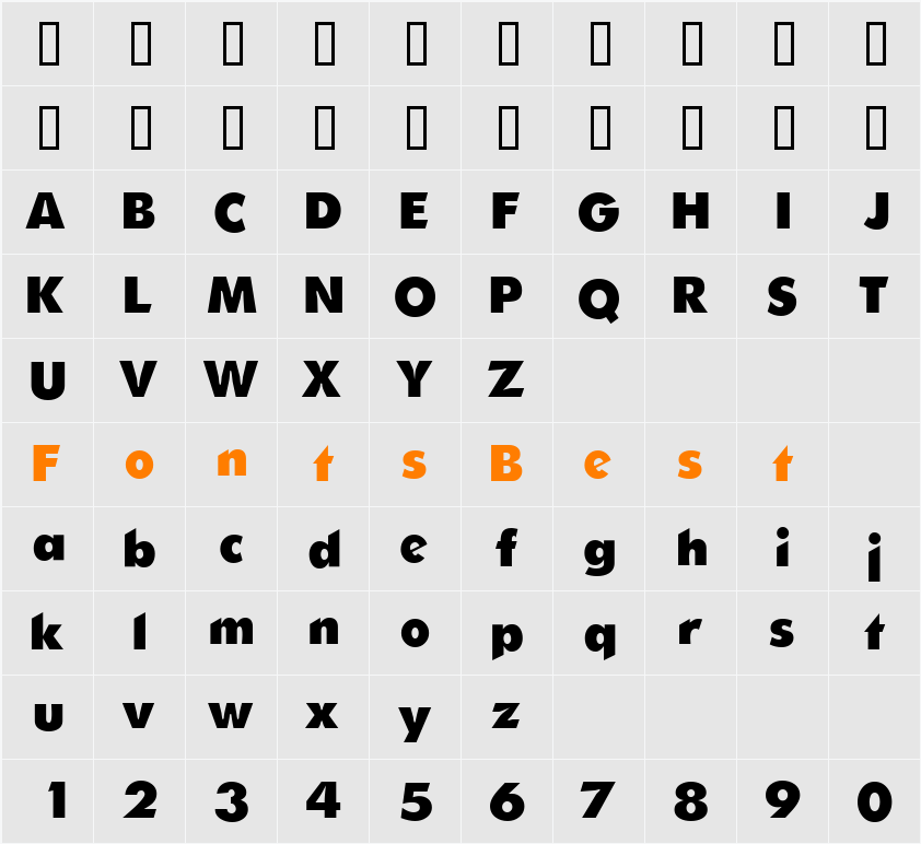 CandellaSSi Character Map