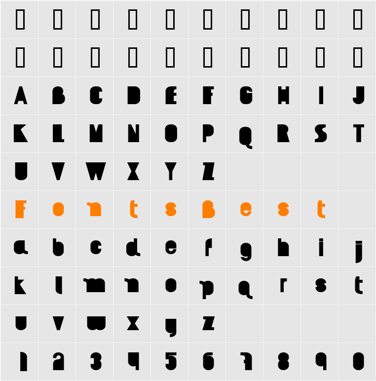 AI kelso Character Map