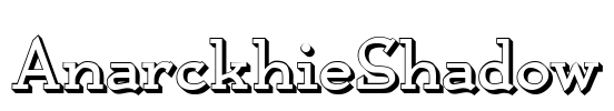 AnarckhieShadow Font Image