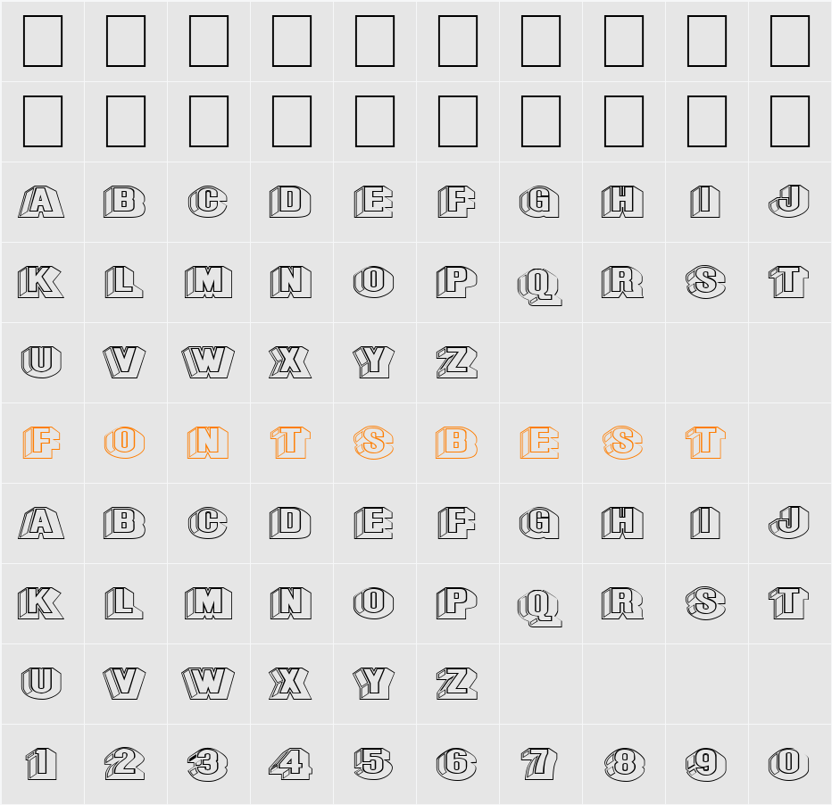 FZ UNIQUE 43 HOLLOW EX Character Map