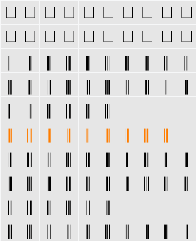 IntP72DlTt Character Map