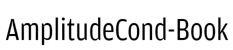 AmplitudeCond-Book Font Image