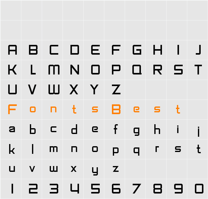 SF Fedora Titles Character Map