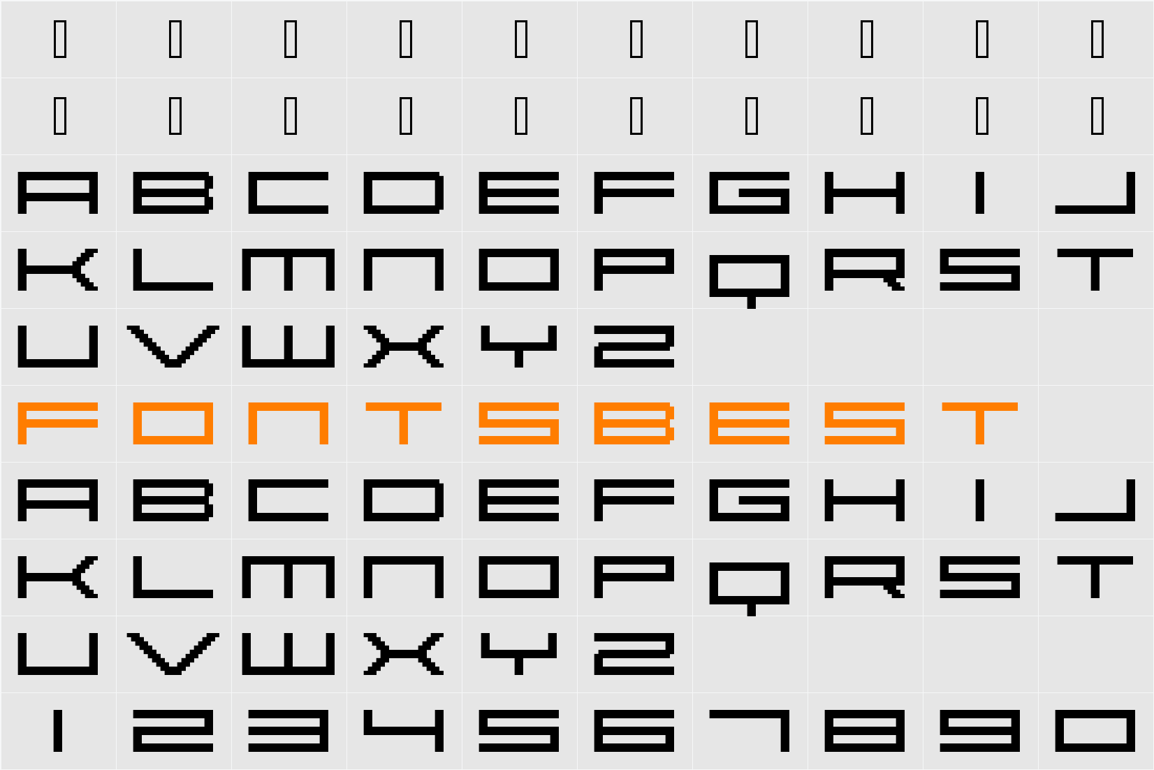 Abstract Character Map