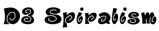 D3 Spiralism Font Image