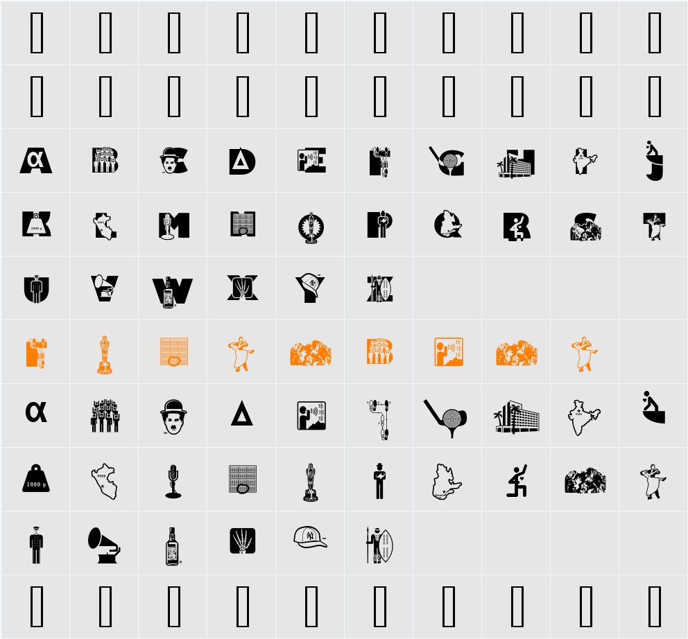 Alpha Bravo Character Map