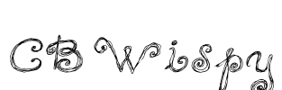 CB Wispy Font Image