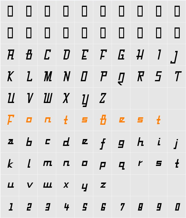 Fabian Character Map