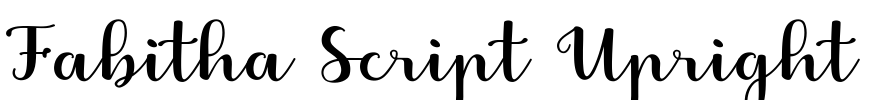 Fabitha Script Upright Font Image