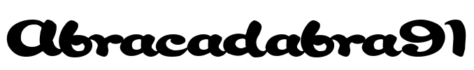 Abracadabra91 Font Image