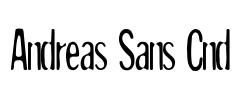 Andreas Sans Cnd Font Image