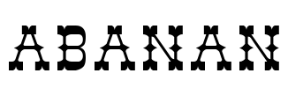 ABANAN Font Image