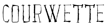 Courwette Font Image