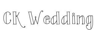 CK Wedding Font Image