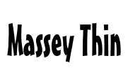 Massey Thin Font Image