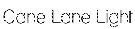 Cane Lane Light Font Image