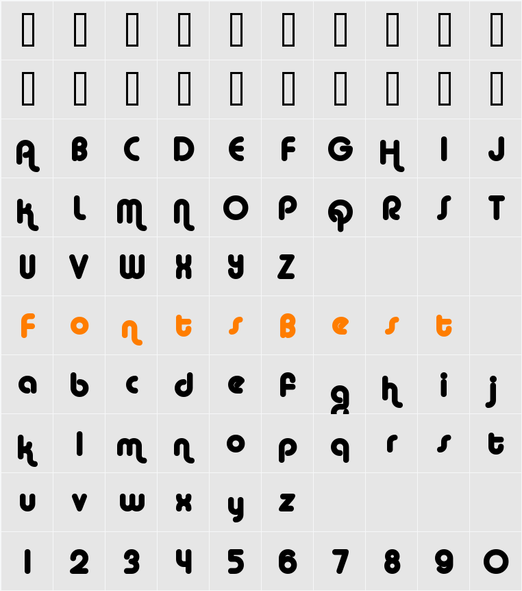 Alba Matter Character Map