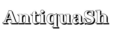 AntiquaSh Font Image