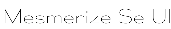 Mesmerize Se Ul Font Image