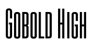 Gobold High Font Image