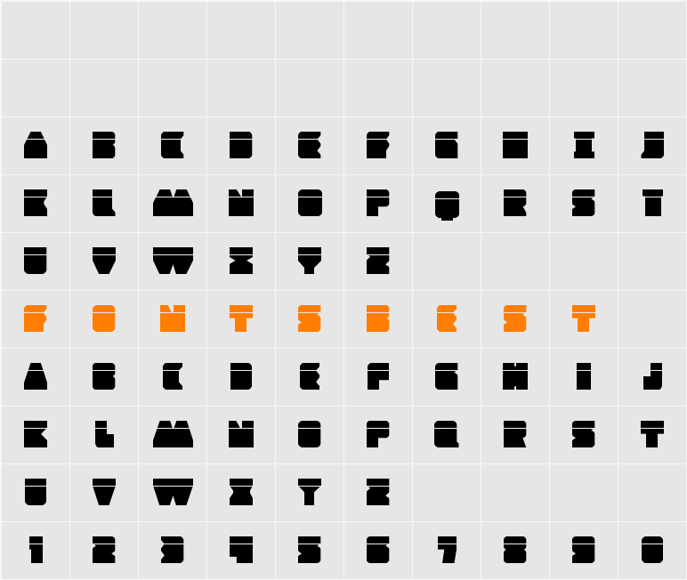 Contour of Duty Laser Character Map