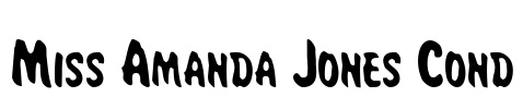 Miss Amanda Jones Cond Font Image