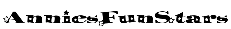 AnniesFunStars Font Image