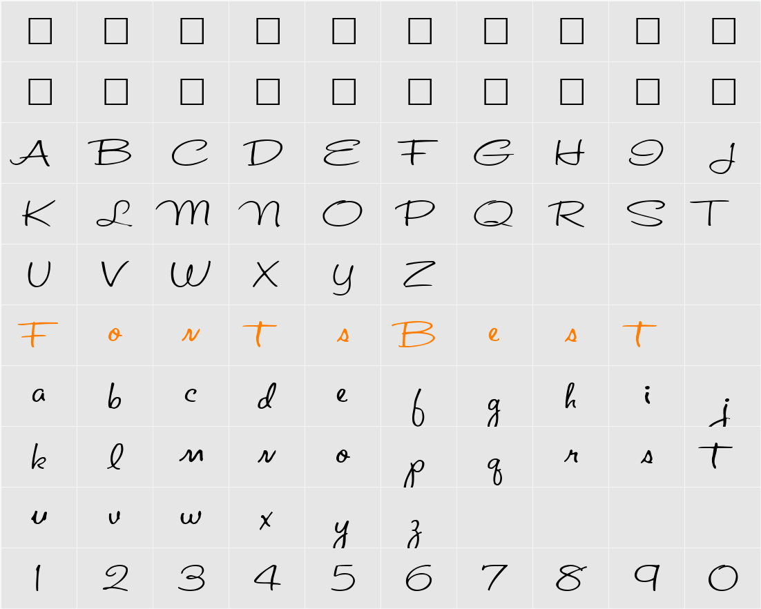 Ad ttnorm Character Map