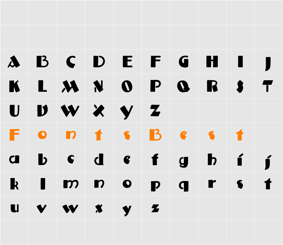 AnatoleFranceiF Character Map