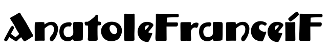 AnatoleFranceiF Font Image