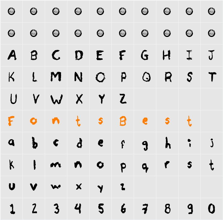 Ah Carbon! Character Map