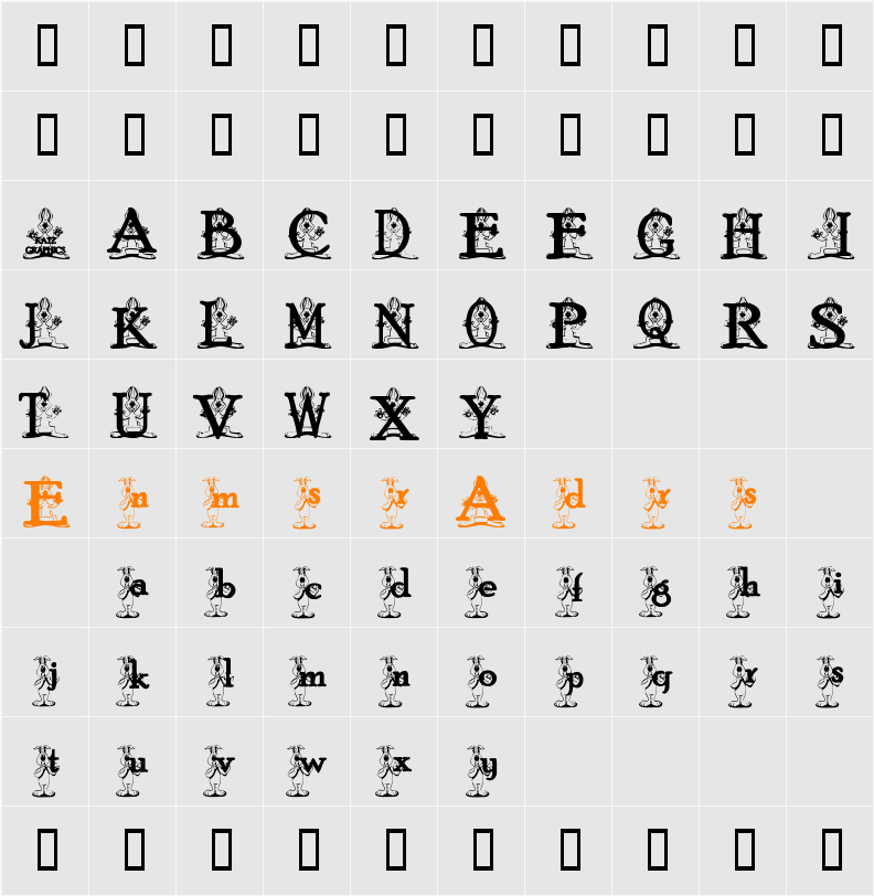 JI-Eureka Character Map