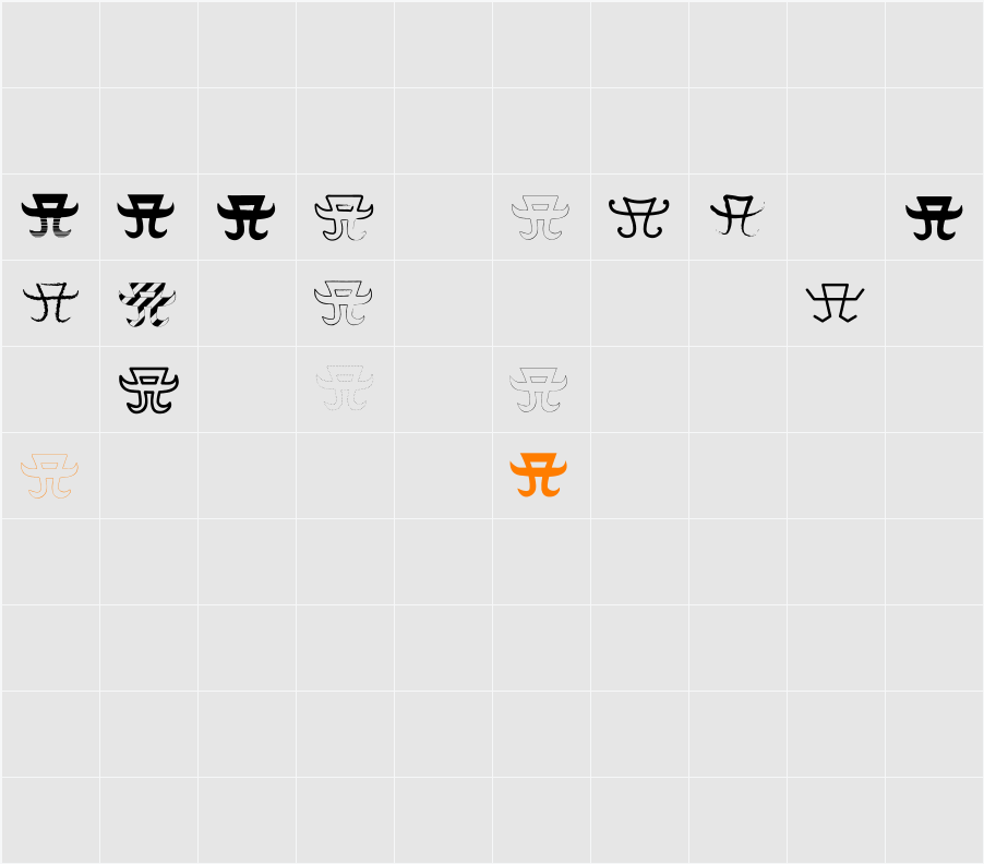 A-styles Character Map