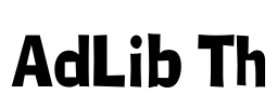 AdLib Th Font Image