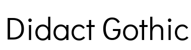 Didact Gothic Font Image