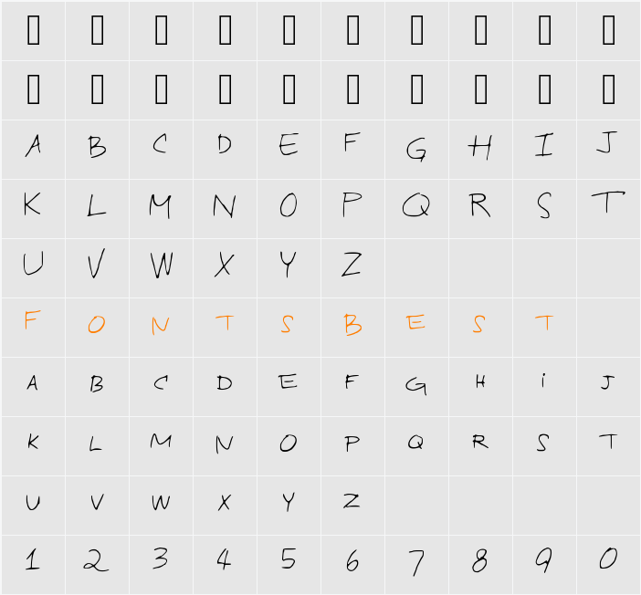 IndustrialDesign Character Map