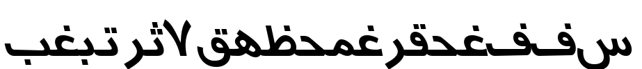 Arabic7TypewriterSSK Font Image