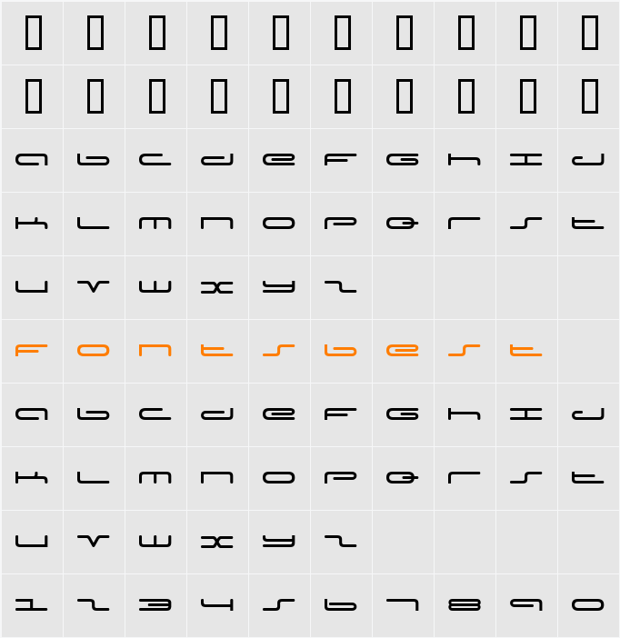 JI-Iatric Character Map