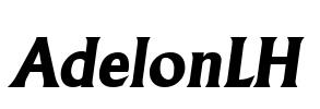 AdelonLH Font Image