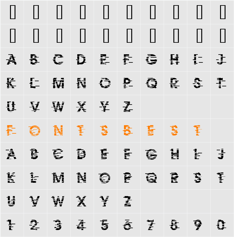 IxatSE Character Map