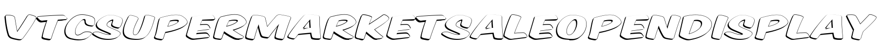 VTCSuperMarketSaleOpenDisplay Font Image