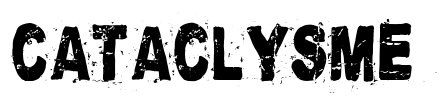 Cataclysme Font Image