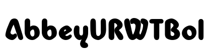 AbbeyURWTBol Font Image